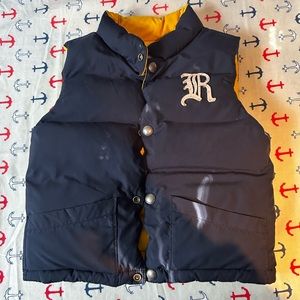 Polo, Ralph Lauren boys reversible, puffer vest, good condition size 2T